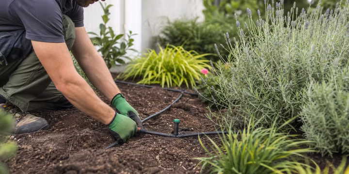 adding drip irrigation to existing landscapes