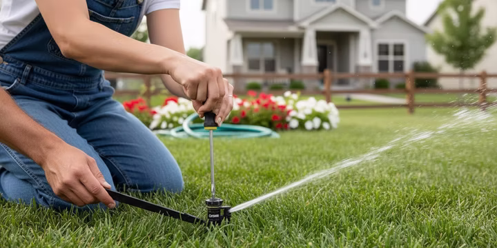 adjusting an orbit sprinkler head