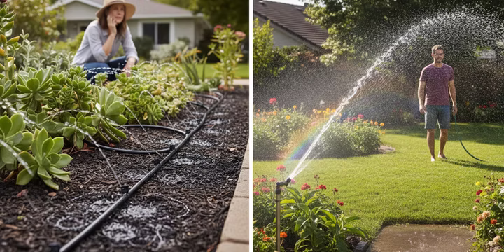 drip vs spray irrigation
