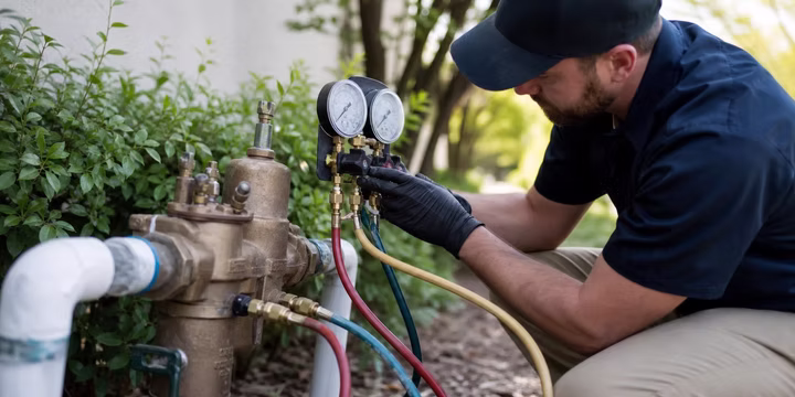 how licensed backflow testing is performed step by step
