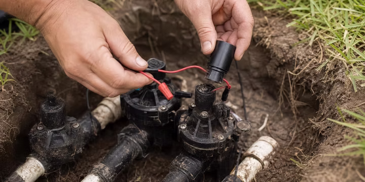 replace solenoid in sprinkler valve
