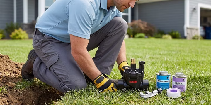 Installing anti siphon sprinkler valve