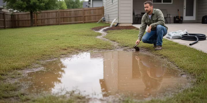 lawn drainage problems