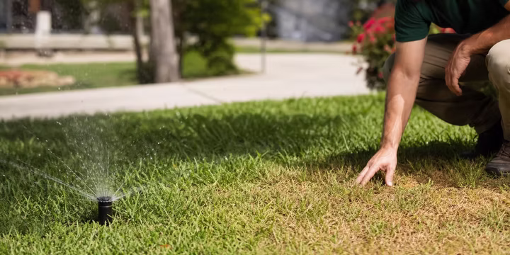 signs of low water pressure in yard
