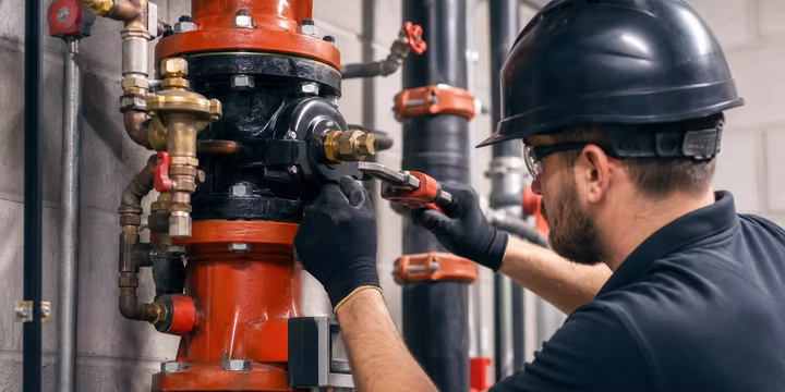sprinkler system check valve installation