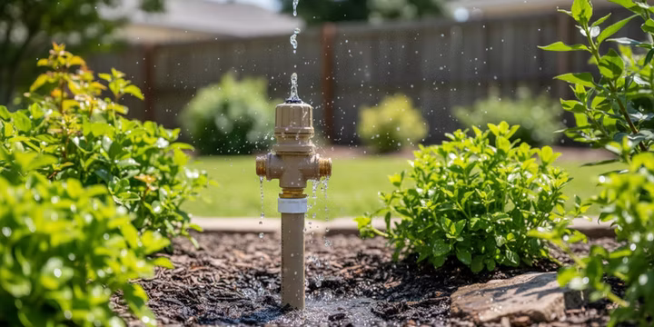 sprinkler valve leaking from anti siphon