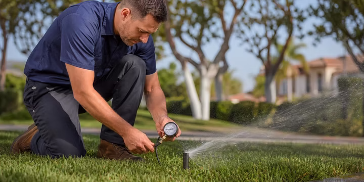 water pressure sprinkler system